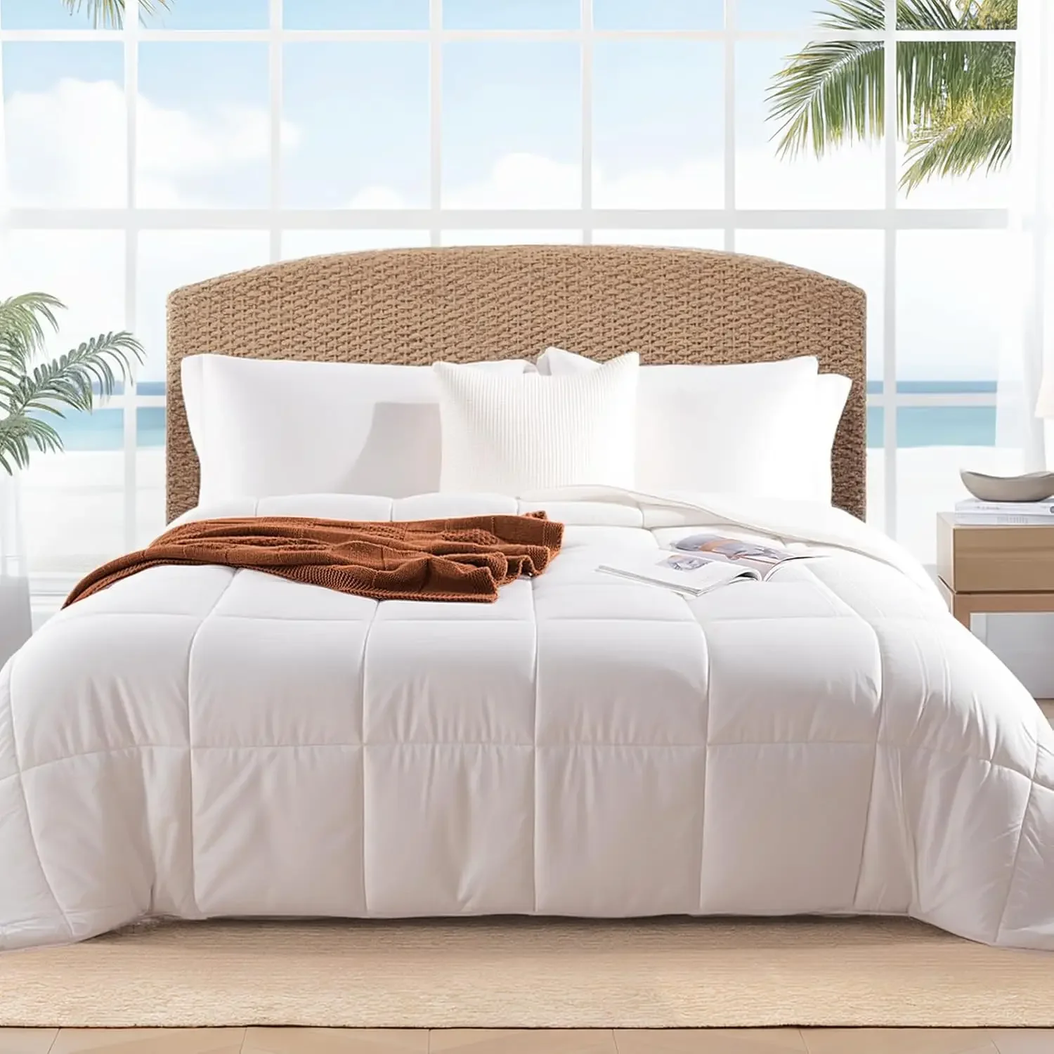 Duvet Insert White - Kołdra z Wiskozy Bambusowej King Size,
