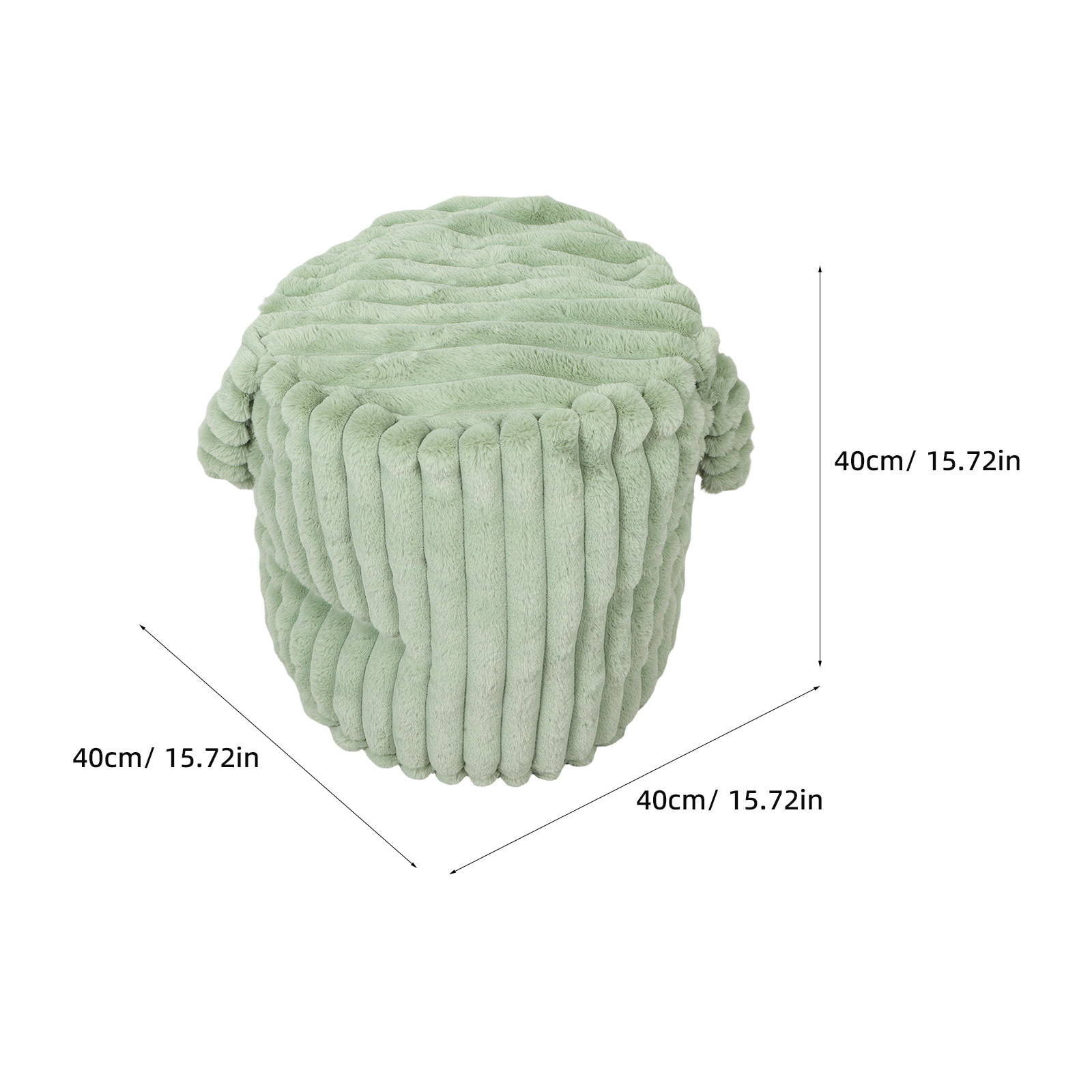 Okrągły pokrowiec na pufę/otom – Floor Cushion Pouf recenzja i cena