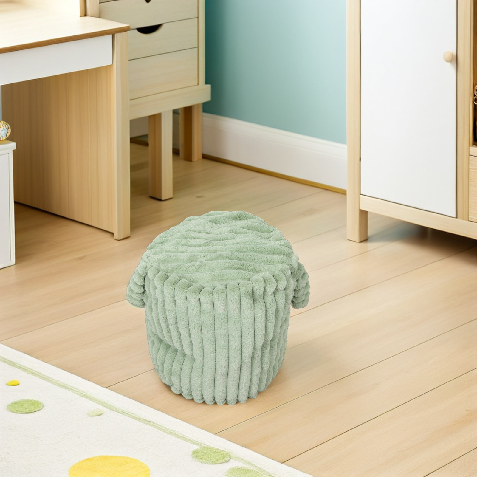 Okrągły pokrowiec na pufę/otom – Floor Cushion Pouf recenzja i cena