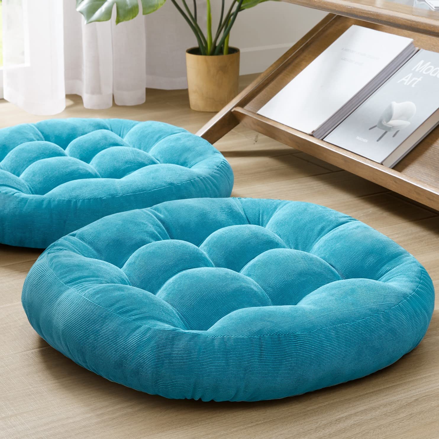 Duża Okrągła Poduszka Podłogow – Floor Cushion Pouf recenzja i cena