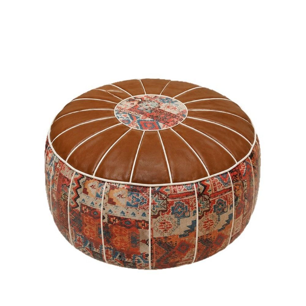 Puf Ottoman w stylu boho, skór – Floor Cushion Pouf recenzja i cena