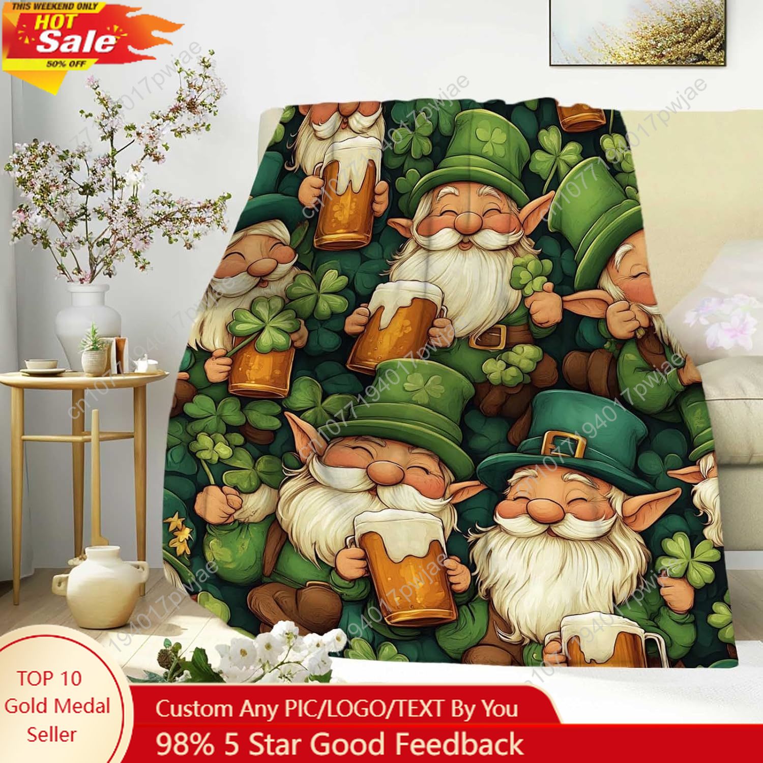 Koc z motywem Świętego Patryka – Home And Textiles Today recenzja i cena