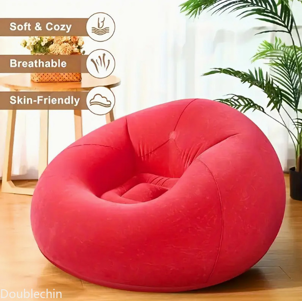 Pojedyncza, flokowana, dmuchan – Floor Cushion Pouf recenzja i cena